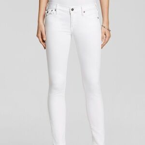 True Religion| Retro White ‘Casey’ Low Rise Super Skinny Jeans Sz 25